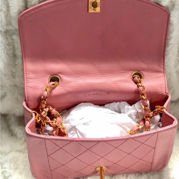 RARE Chanel Reissue 2.55 Princess Diana Classic Pink Lambskin Bag - Picture 6 of 8